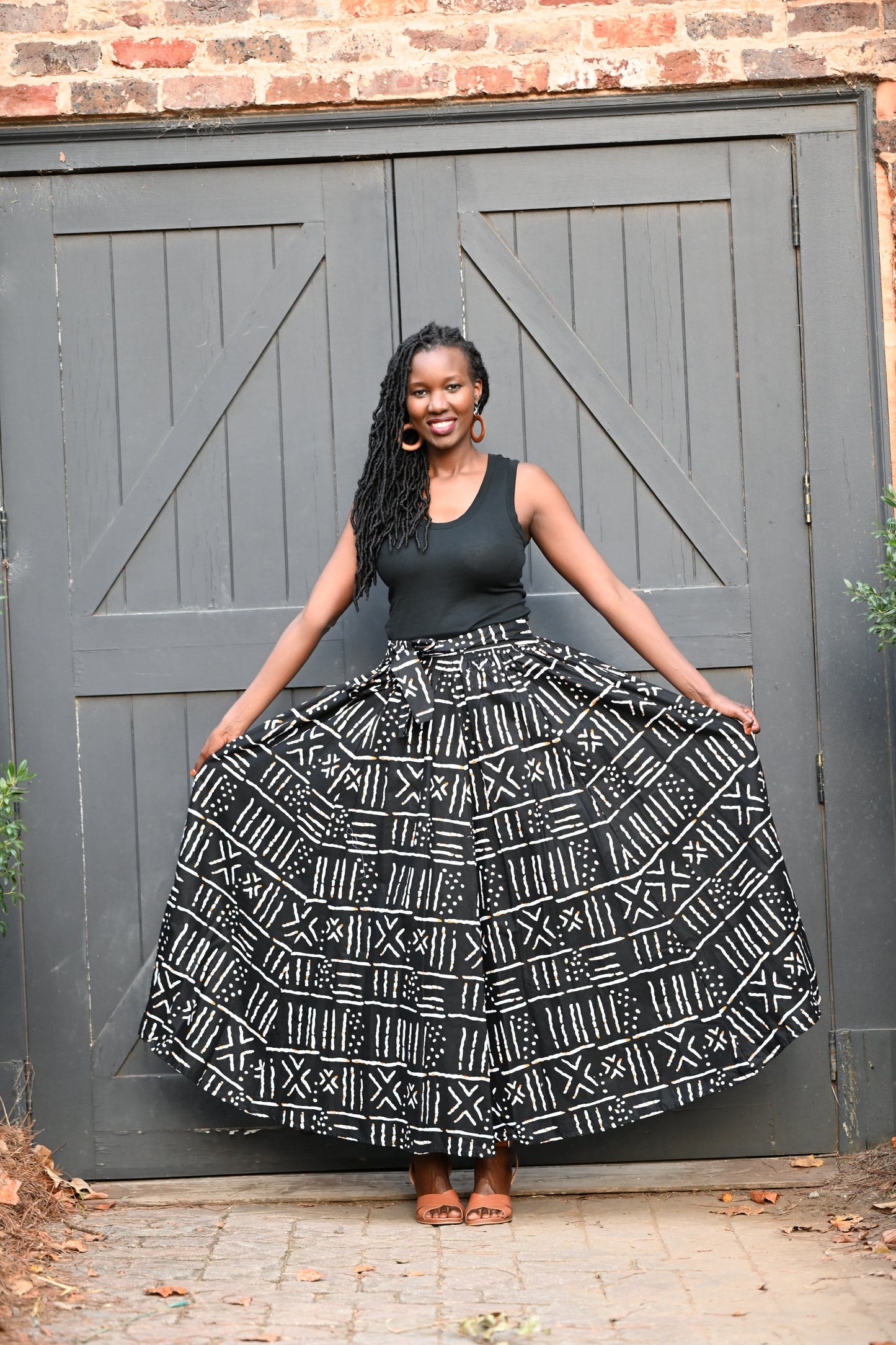 Black & White Maxi Skirt
