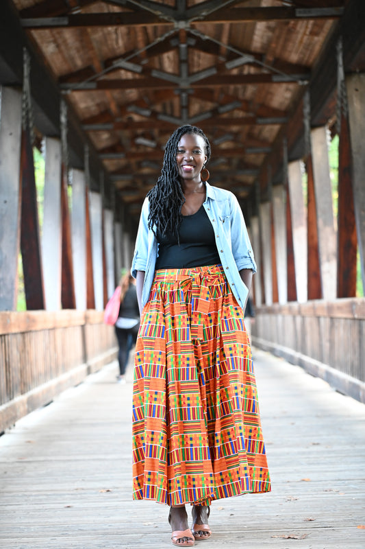 Kente Maxi Skirt