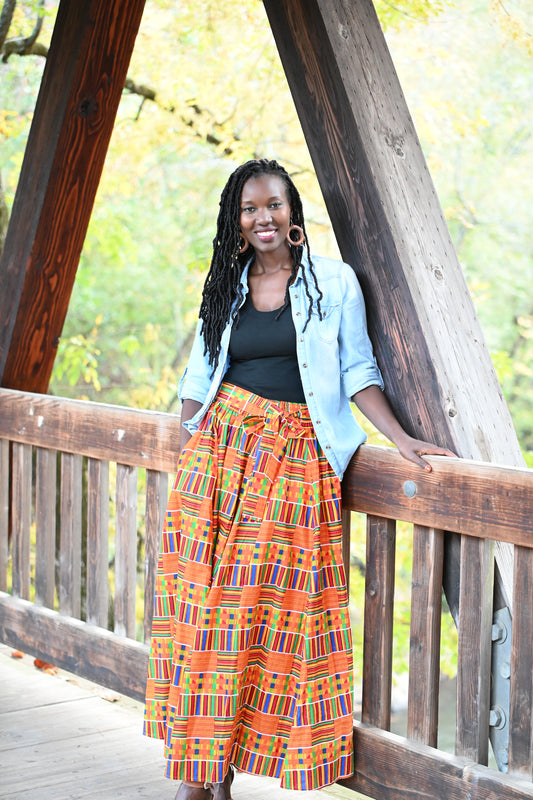 Kente Maxi Skirt