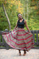 Red/White/Black Maxi Skirt